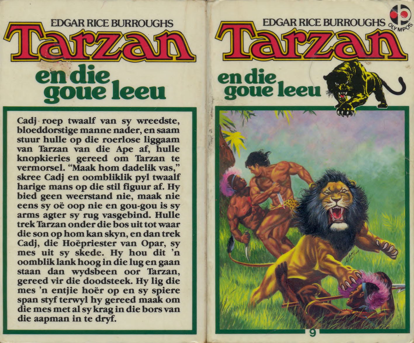 9. Tarzan en die goue leeu - Edgar Rice Burroughs (1985)